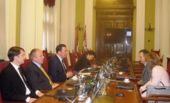 1 March 2013 The members of the Parliamentary Friendship Group with Spain and the Spanish Ambassador to Serbia